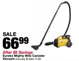 Bi-Mart Eureka mighty mite canister vacuum offer