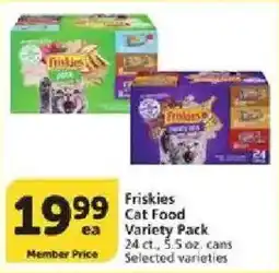 Vons Friskies cat food variety pack offer