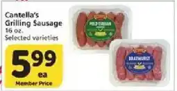 Vons Cantella's Grilling Sausage offer