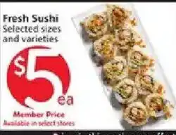 Vons Fresh Sushi offer