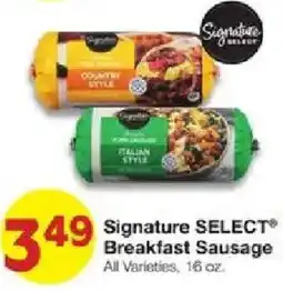 United Supermarkets Signature Select Breakfast Sausage offer