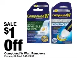Bi-Mart Compound W Wart Removers offer