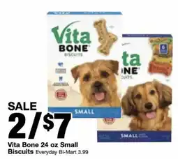 Bi-Mart Vita Bone Biscuits offer