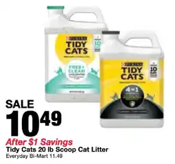 Bi-Mart Tidy Cats Scoop Cat Litter offer