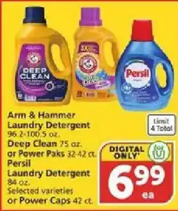 Vons Arm & Hammer Laundry Detergent offer