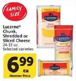Vons Lucerne Chunk, Shredded or Sliced Cheese offer