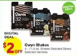 United Supermarkets Owyn Shakes offer