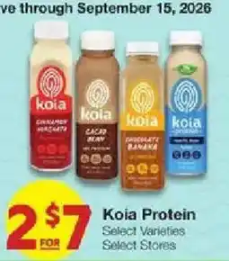 United Supermarkets Koia Protein offer
