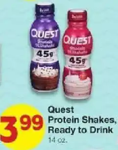United Supermarkets Quest Protein Shakes, Ready to Drink offer