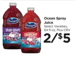 Food 4 Less Ocean Spray juice offer