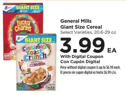 Food 4 Less General Mills Giant Size Cereal offer