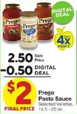 United Supermarkets Prego Pasta Sauce offer