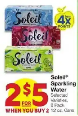 United Supermarkets Soleil Sparkling Water offer
