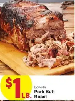 United Supermarkets Bone-In Pork Butt Roast offer