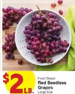 United Supermarkets Fresh Sweet Red Seedless Grapes offer