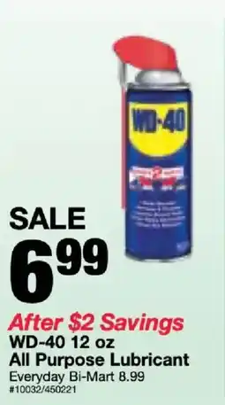 Bi-Mart Wd-40 All Purpose Lubricant offer
