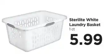 Food 4 Less Sterilite white laundry basket offer