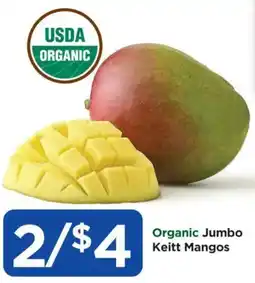 Food 4 Less Organic Jumbo Keitt Mangos offer