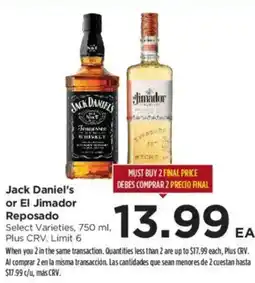 Food 4 Less Jack Daniel's or El Jimador Reposado offer