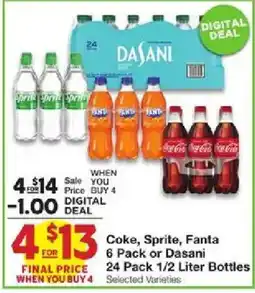 United Supermarkets Coke, Sprite, Fanta or Dasani offer