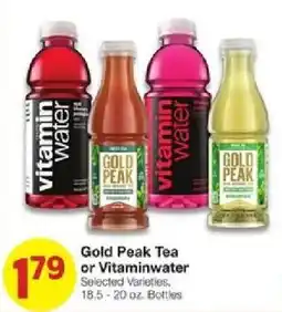 United Supermarkets Gold Peak Tea or Vitaminwater offer
