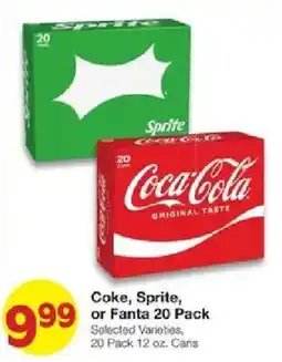 United Supermarkets Coke, Sprite, or Fanta 20 Pack offer