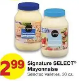 United Supermarkets Signature SELECT Mayonnaise offer