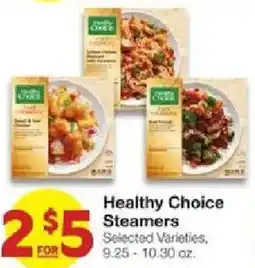 United Supermarkets Healthy Choice Steamers offer