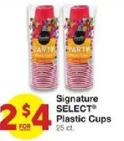 United Supermarkets Signature Select Plastic Cups offer