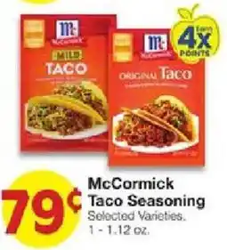 United Supermarkets McCormick Taco Seasoning offer
