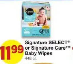 United Supermarkets Signature Select Baby Wipes offer