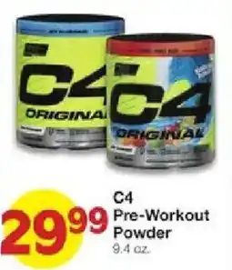 United Supermarkets C4 Pre-Workout Powder offer