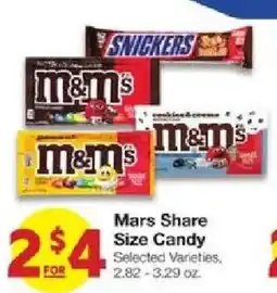 United Supermarkets Mars Share Size Candy offer