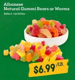 Sprouts Farmers Market Albanese natural gummi bears or worms offer