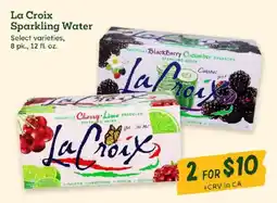Sprouts Farmers Market La Croix sparkling water offer