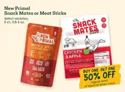 Sprouts Farmers Market New Primal Snack Mates or Meat Sticks offer