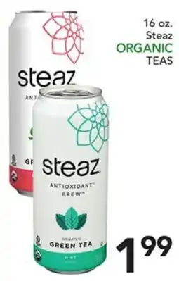 Pete's Fresh Market Steaz organic teas offer