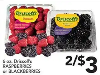 Driscoll's raspberries or blackberries
