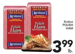 Pete's Fresh Market Krakus polish ham offer