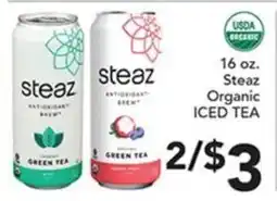 Pete's Fresh Market Steaz Organic Iced Tea offer