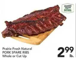 Pete's Fresh Market Prairie Fresh Natural Pork Spare Ribs offer