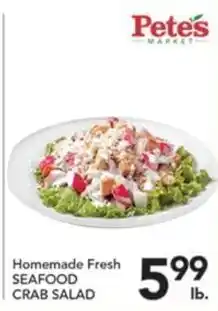 Pete's Fresh Market Petes Market Homemade Fresh Seafood Crab Salad offer