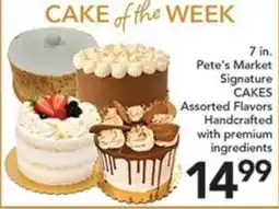 Pete's Fresh Market Pete's Market Signature Cakes offer