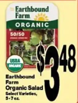 Super Saver Earthbound Farm Organic Salad offer