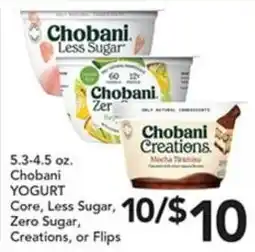 Pete's Fresh Market Chobani yogurt offer