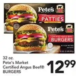 Pete's Fresh Market Pete's Market Certified Angus Beef® Burgers offer