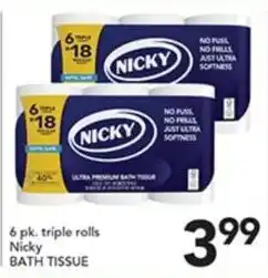 Pete's Fresh Market Nicky bath tissue offer