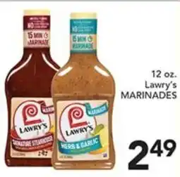 Pete's Fresh Market Lawry's marinades offer
