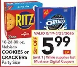 Pete's Fresh Market Nabisco cookies or crackers offer