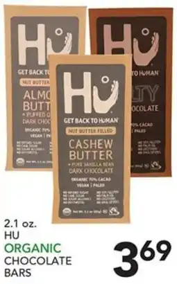 Pete's Fresh Market Hu organic chocolate bars offer
